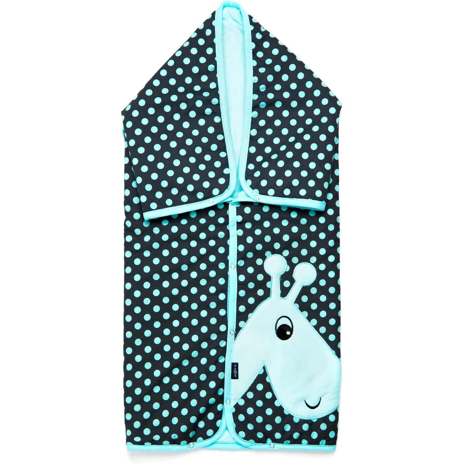 Păturică multifunctională cu broderie Girafa Womar Zaffiro AN-OWZF-04GR