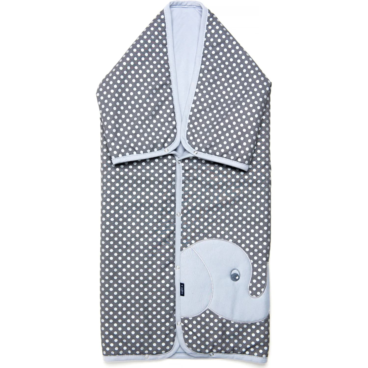 Păturică multifunctionala cu broderie Elefant Womar Zaffiro AN-OWZF-04EL