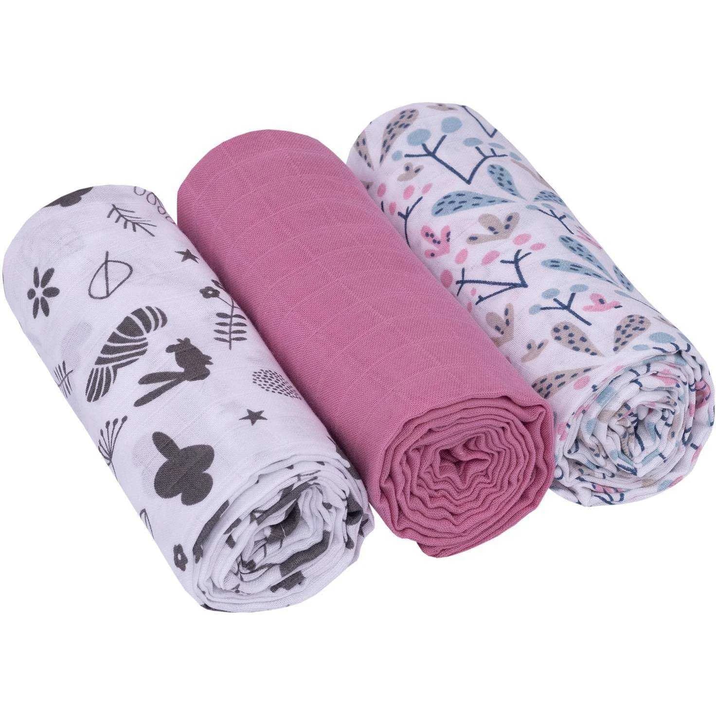 Set 3 scutece din muselină Infantilo IF19192