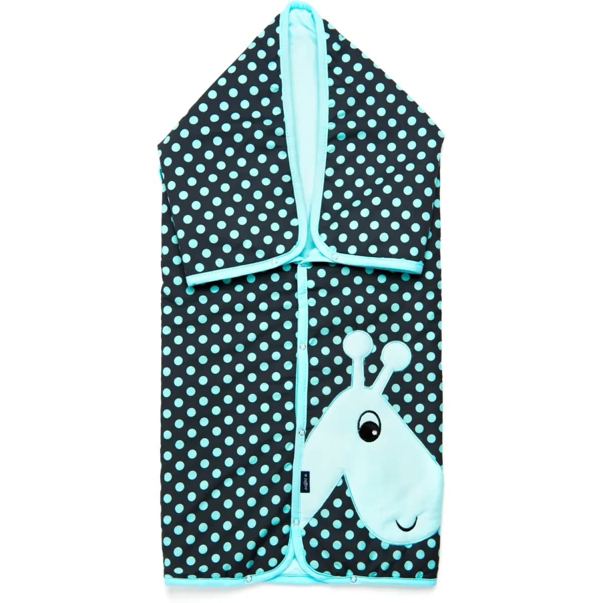 Păturică multifunctională cu broderie Girafa Womar Zaffiro AN-OWZF-04GR