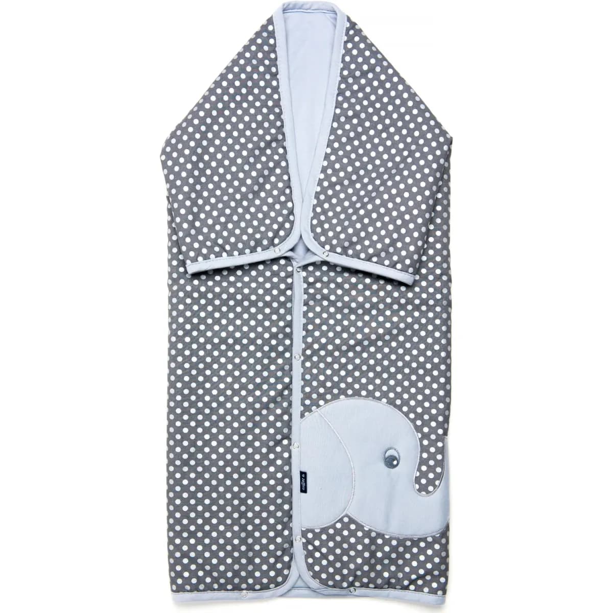 Păturică multifunctionala cu broderie Elefant Womar Zaffiro AN-OWZF-04EL