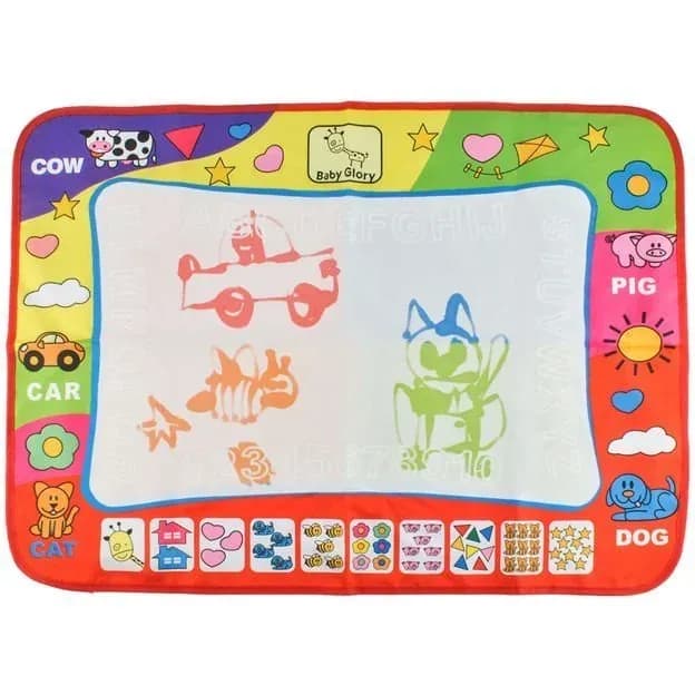 Covoraș pentru desen cu apa, 2 markere incluse 78x58 cm Iso Trade MY17429