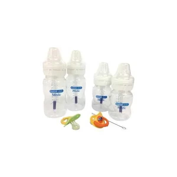 Set 2 biberoane nou-nascuti si 2 suzete Medic BebeduE 80146