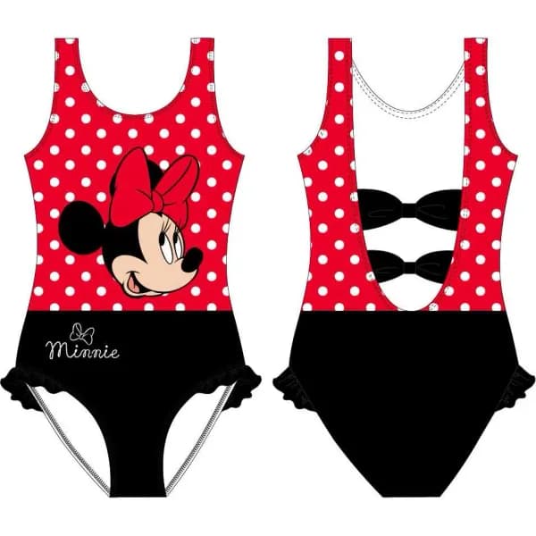 Costum baie intreg Minnie cu decupaje spate