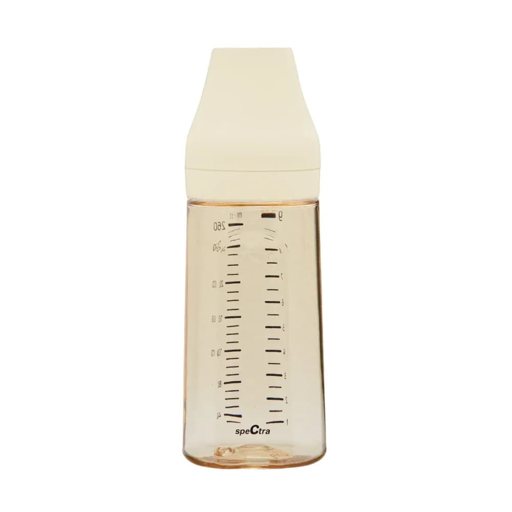 Biberon anticolici premium cu tetina L, galben (260 ml)