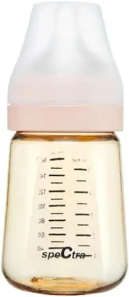 Biberon anticolici premium cu tetina S, galben (160 ml)