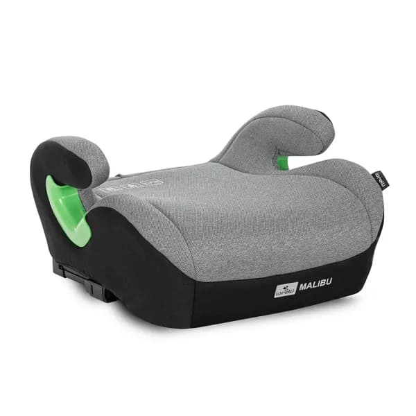 Inaltator auto pentru copii, Malibu, Isofix, 6-12 Ani, 125-150 cm, cu conectori pentru ghidaj, Grey
