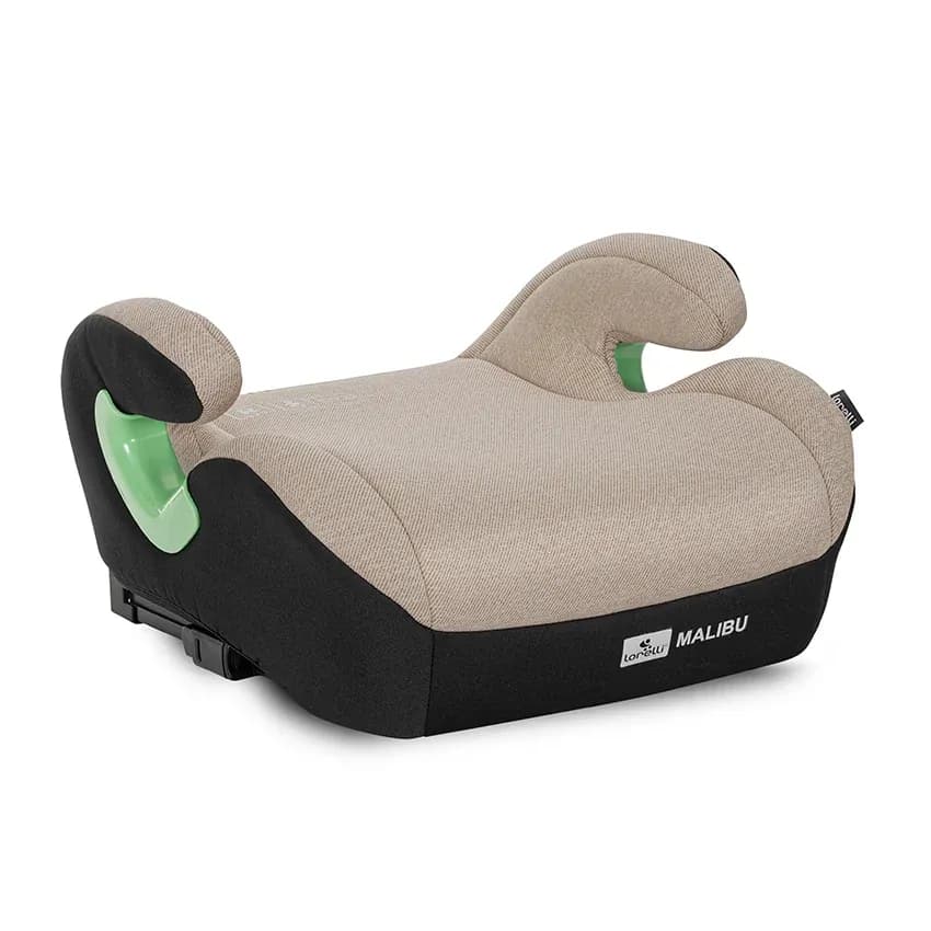 Inaltator auto pentru copii, Malibu, Isofix, 6-12 Ani, 125-150 cm, cu conectori pentru ghidaj, Beige