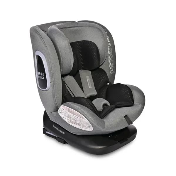 Scaun auto Phoenix, i-Size, Isofix, rotativ, de la 0 luni pana la 12 ani, 40-150 cm, Gri Jasper