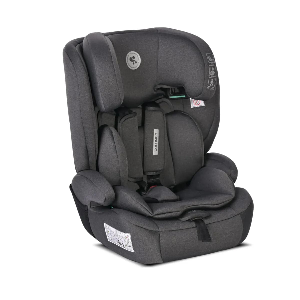 Scaun auto Colombo, i-Size, de la 15 luni pana la 12 ani, 76-150 cm, Negru Jasper