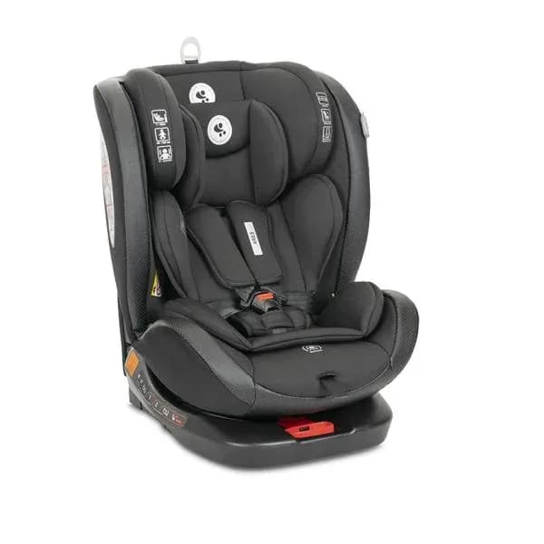 Scaun auto pentru copii, Ares, i-Size, Isofix, anti rebound bar, rotativ, 40-150 cm, 0 luni-12 ani, Black