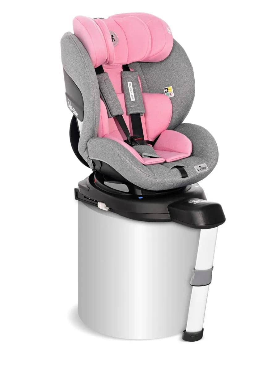 Scaun auto, Proxima, I-Size, Isofix, rotativ, 40-105 cm, Pink & Grey