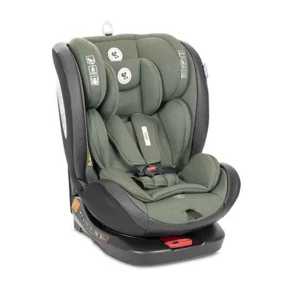 Scaun auto pentru copii, Ares, i-Size, Isofix, anti rebound bar, rotativ, 40-150 cm, 0 luni-12 ani, Green