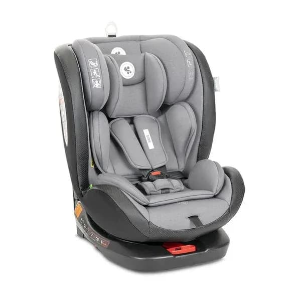 Scaun auto pentru copii, Ares, i-Size, Isofix, anti rebound bar, rotativ, 40-150 cm, 0 luni-12 ani, Grey