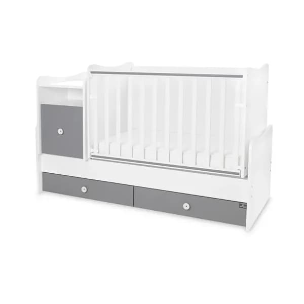 Mobilier multifunctional, Trend Plus, 167 x 72 x 105 cm, transformabil, Trio White Stone Grey