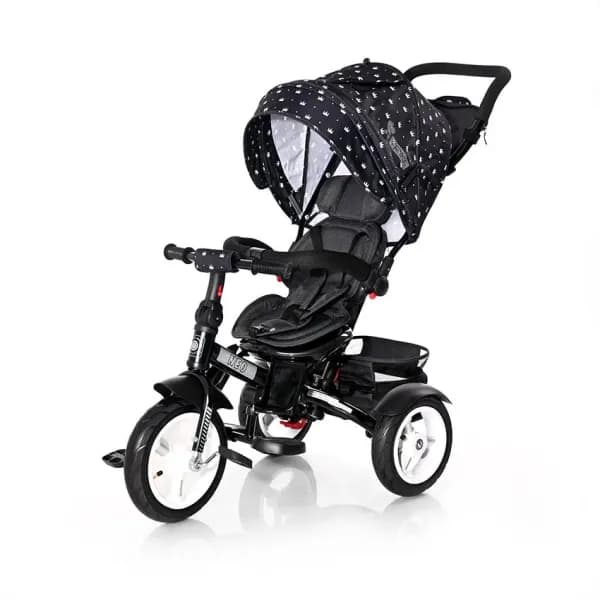 Tricicleta multifunctionala 4in1, Neo Air, Black Crowns New