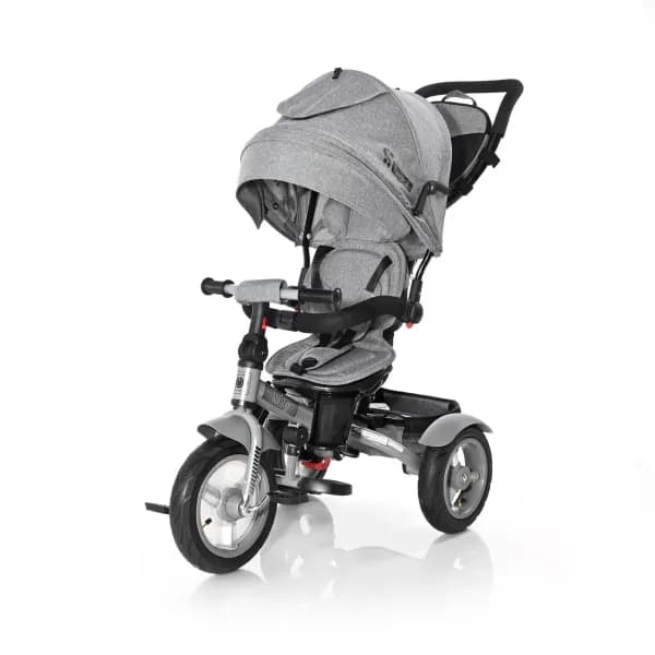 Tricicleta multifunctionala 4in1, Neo Air, roti mari cu camera, Grey Luxe New