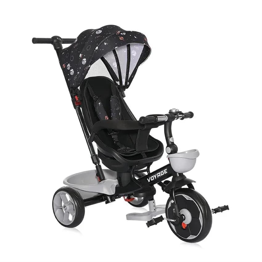 Tricicleta pentru copii, Voyage, cu sezut reversibil, 1-5 Ani, Black Cosmos
