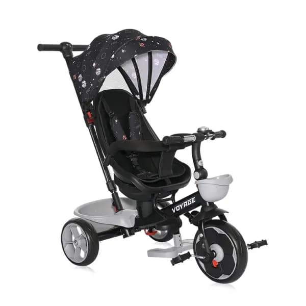 Tricicleta pentru copii, Voyage, cu sezut reversibil, 1-5 Ani, Black Cosmos
