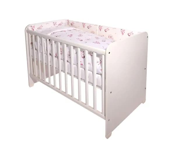 Set lenjerie pat 60/120, Smile, bumbac ranforce, Beige Bunnies