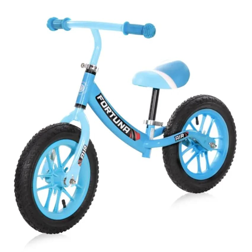 Bicicleta de echilibru, Fortuna Air, 2-5 Ani, 12 inch, anvelope cu camera, jante cu leduri, Light & Dark Blue