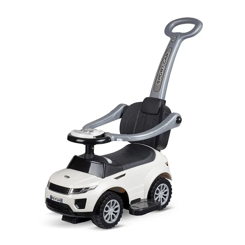 Masinuta de teren cu maner parental, Lorelli, muzica, sunete si lumini, 1-3 ani, White