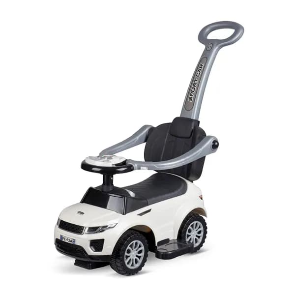 Masinuta de teren cu maner parental, Lorelli, muzica, sunete si lumini, 1-3 ani, White