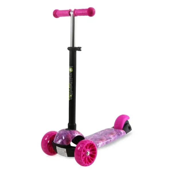 Trotineta reglabila pentru coopii, Draxter, 3 ani+, Pink Galaxy
