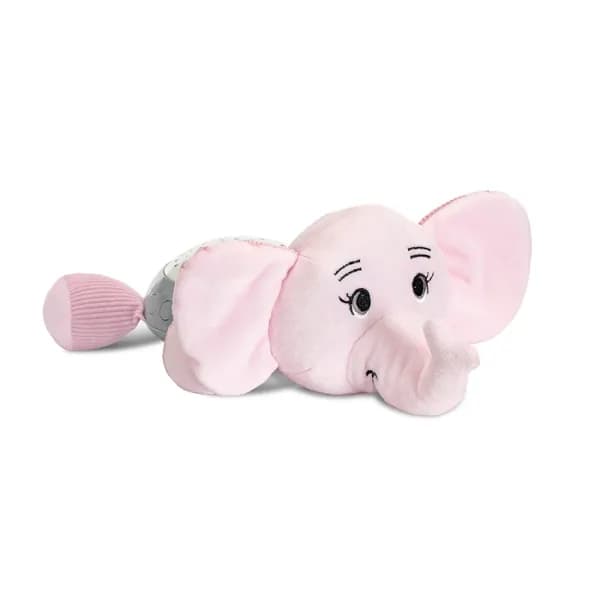 Lampa de veghe bebelusi, cu proiectie cer instelat si melodii, Pink Elephant