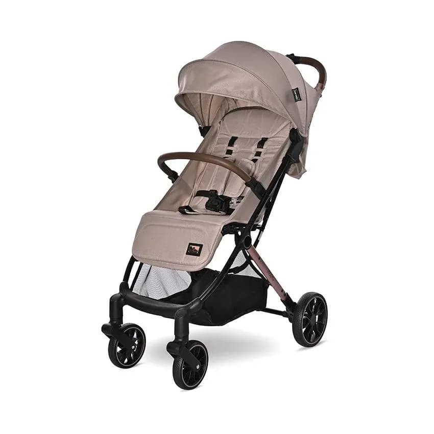 Carucior sport Ribera, tip troler, de la 0 luni pana la 3 ani, maxim 15 kg, dimensiuni compatibile avion, Bej Warm
