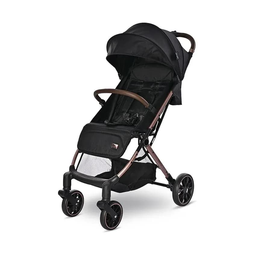 Carucior sport Ribera, tip troler, de la 0 luni pana la 3 ani, maxim 15 kg, dimensiuni compatibile avion, Negru Pearl