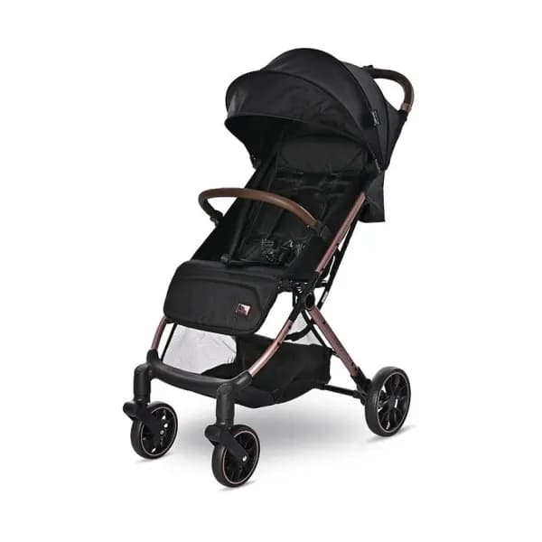 Carucior sport Ribera, tip troler, de la 0 luni pana la 3 ani, maxim 15 kg, dimensiuni compatibile avion, Negru Pearl