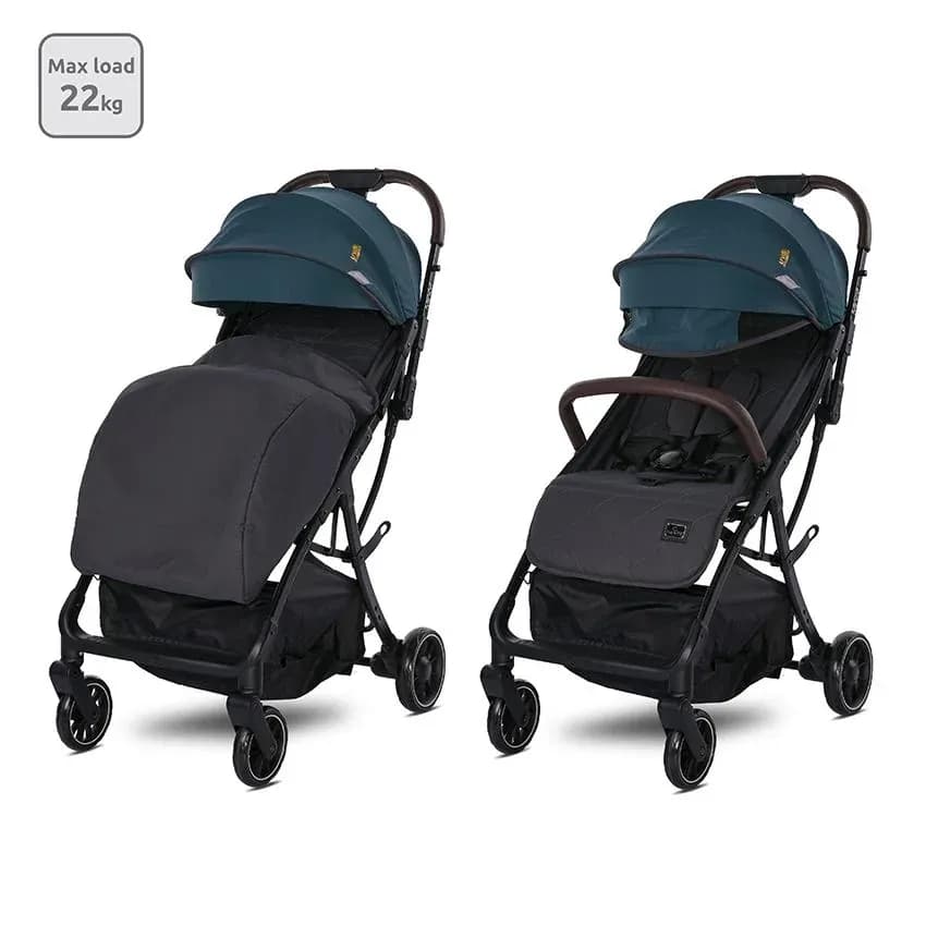 Carucior sport autofold, de la 0 luni pana la 4 ani, maxim 22 kg, protectie UV, Minori, Opal Green