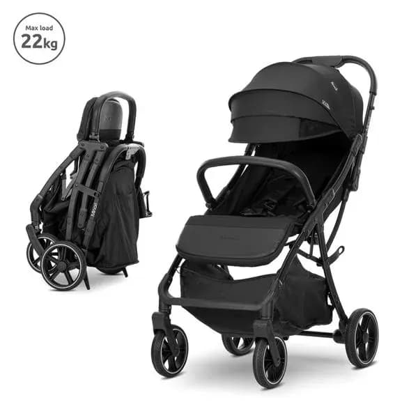 Carucior sport, Minori, sistem pliere cu o singura mana, spatar reglabil , husa textila UV 50+, Black