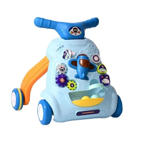 Antemergator multifunctional, cu centru de activitati, Space, Blue