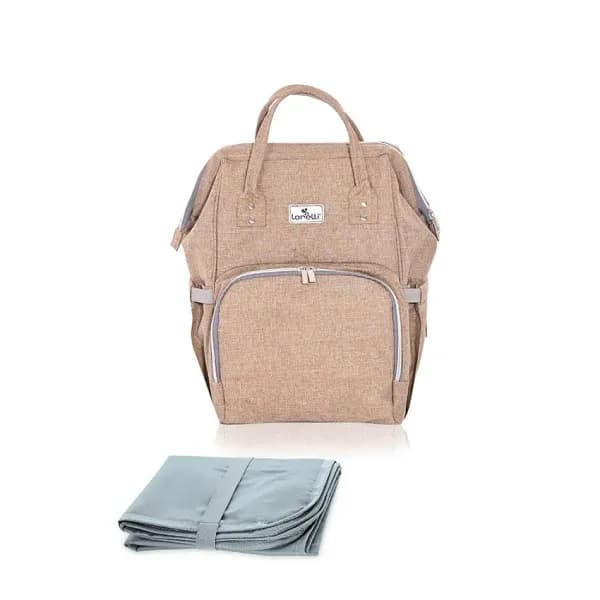 Rucsac accesorii bebelusi, Tina, multiple compartimente, Beige