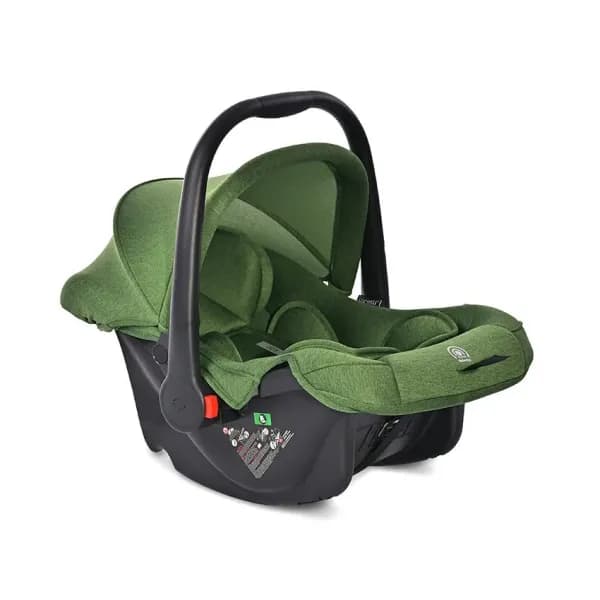 Scoica auto pentru copii Joy, de la 0 luni pana la 15 luni, 40-85 cm, copertina pliabila, maner de transport, Verde