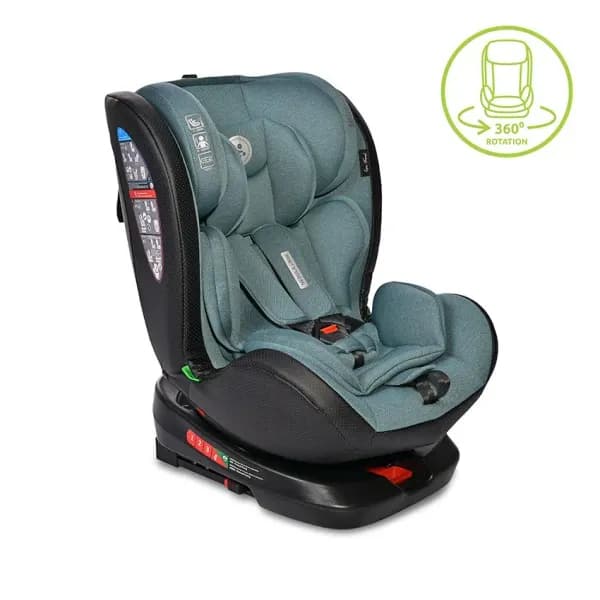 Scaun auto Nebula, i-Size, Isofix, baza rotativa, de la 0 luni pana la 12 ani, 40-150 cm, Arctic Verde
