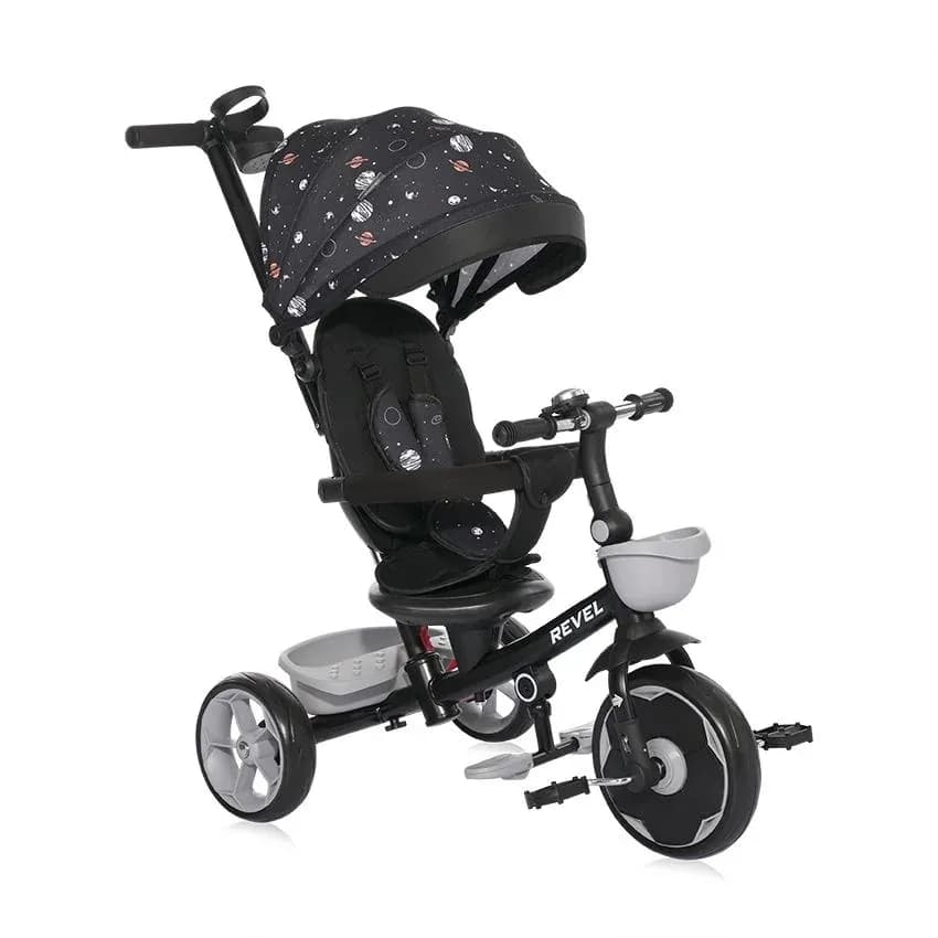 Tricicleta pentru copii, Revel, sezut rotativ la 360 grade, 1-5 Ani, Black Cosmos