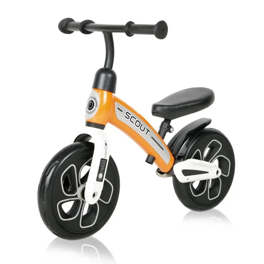 Bicicleta de echilibru Scout, de la 2 ani pana la 4 ani, roti mari, sa reglabila, Portocaliu