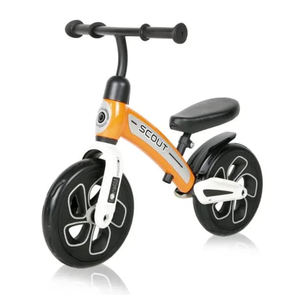 Bicicleta de echilibru Scout, de la 2 ani pana la 4 ani, roti mari, sa reglabila, Portocaliu