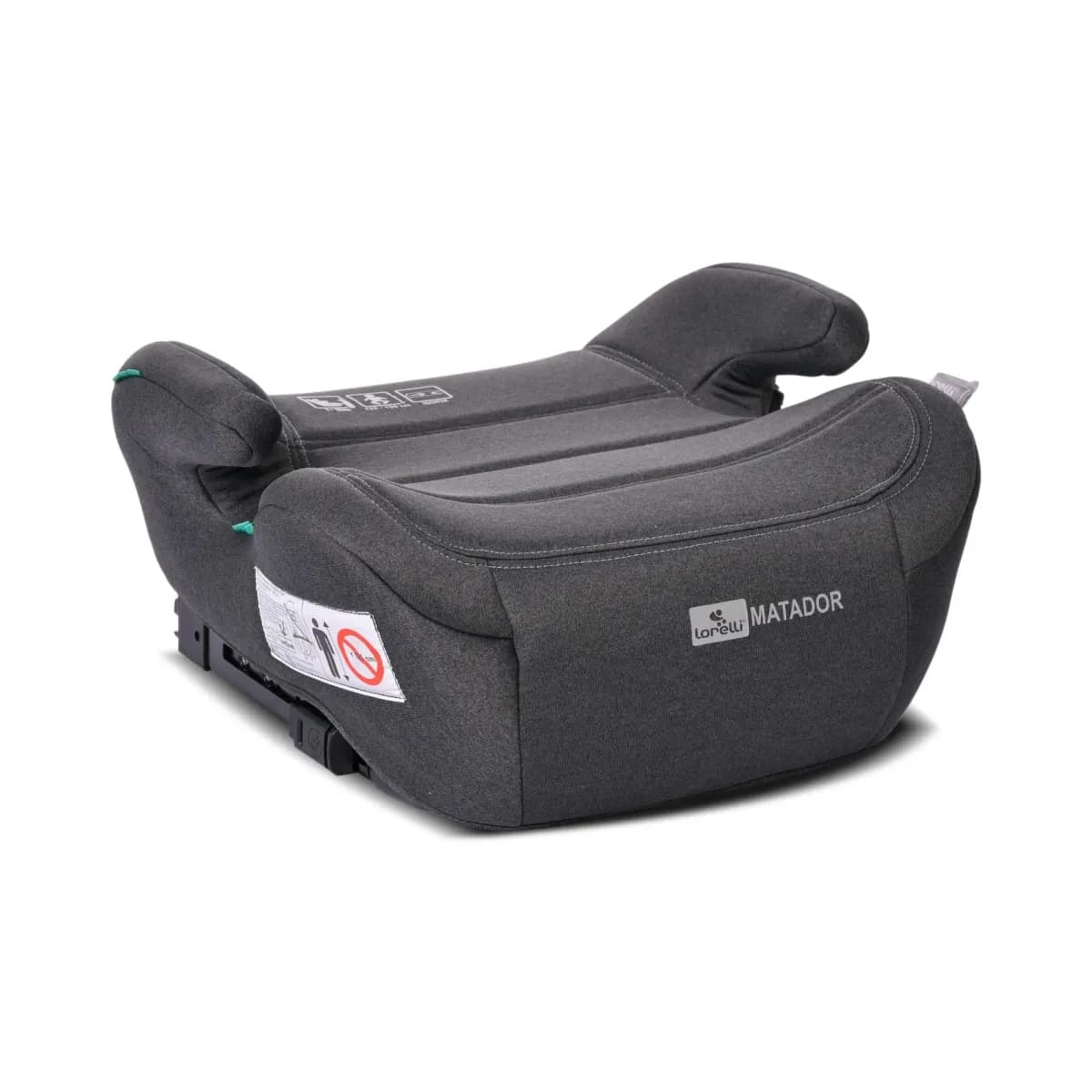 Inaltator auto, Matador, i-Size Isofix, 6-12 Ani, 125-150 cm, Black Jasper