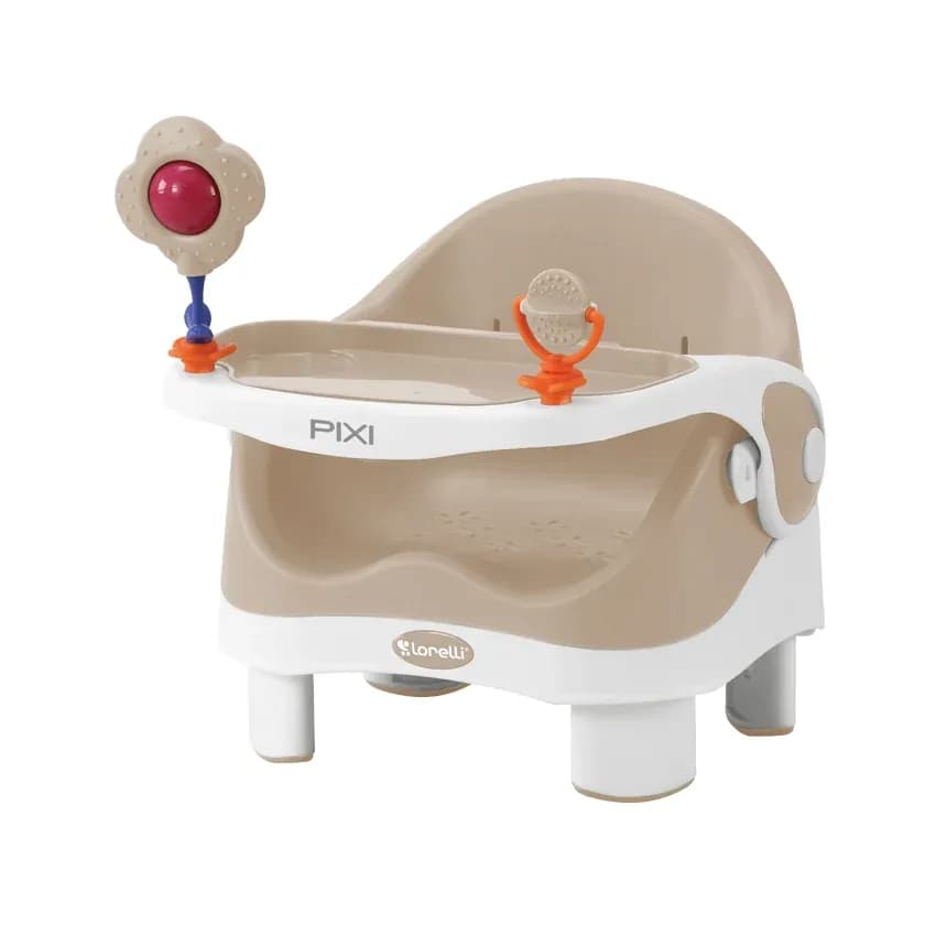 Scaun de masa, Pixi, Booster, Beige & White — imaginea 1