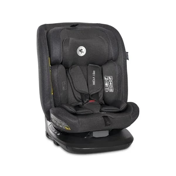 Scaun auto pentru copii, Imola, i-Size, Isofix, rotativ, 0 luni-12 ani, 40-150 cm, Black