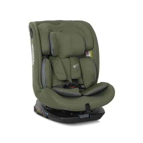 Scaun auto pentru copii, Rodeo, i-Size, Isofix, rotativ, 0 luni-12 ani, 40-150 cm, Green & Grey