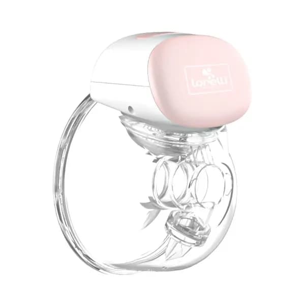Pompa de san electrica, portabila, design ergonomic, Hands Free, cu modul masaj, Pink
