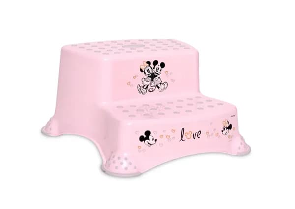 Inaltator dublu pentru baie, antiderapant, Disney, Minnie Light Pink
