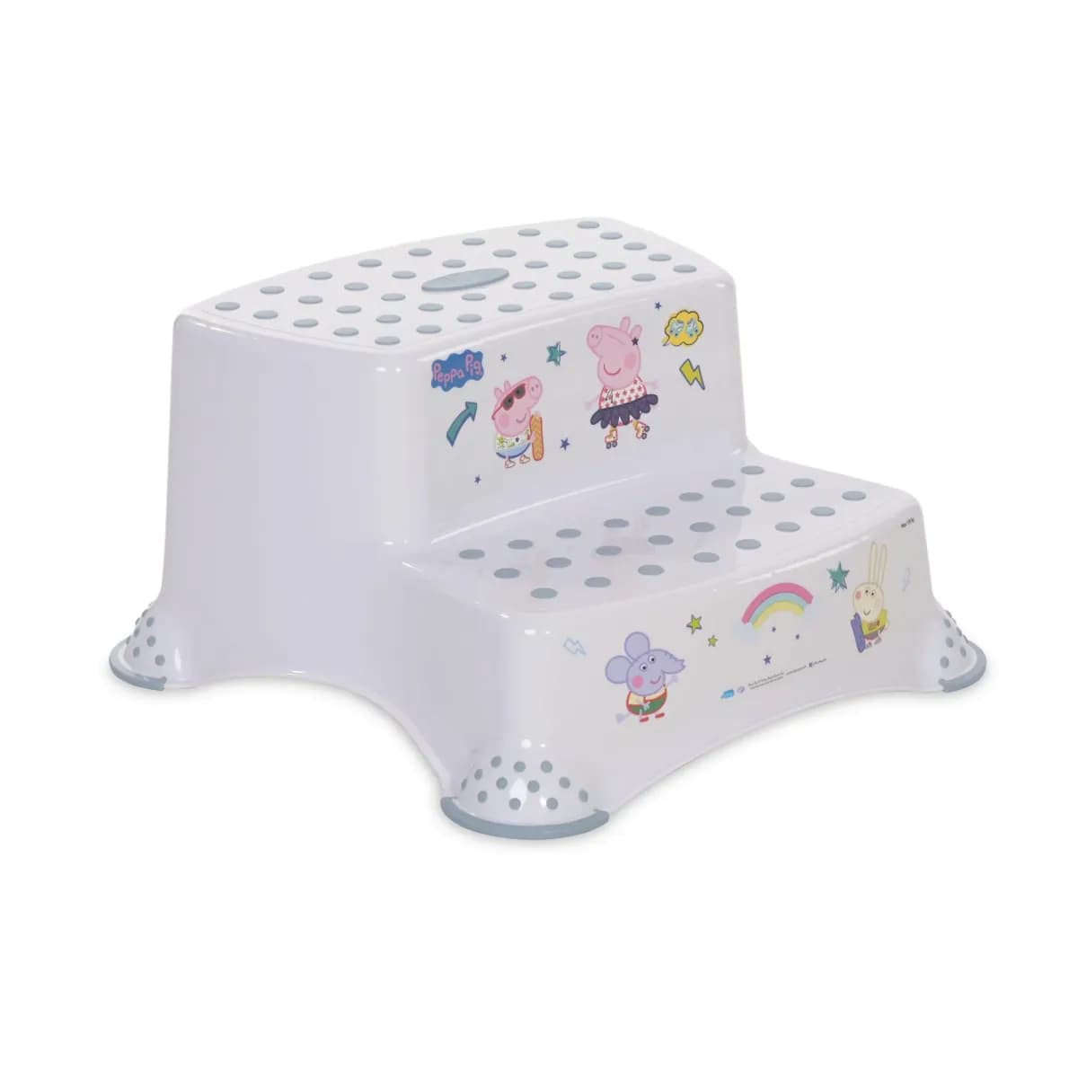 Inaltator dublu pentru baie, antiderapant, Disney, Peppa Nordic White