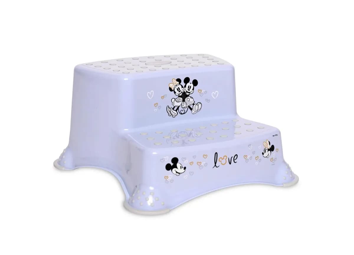 Inaltator dublu pentru baie, antiderapant, Disney, Mickey Light Blue