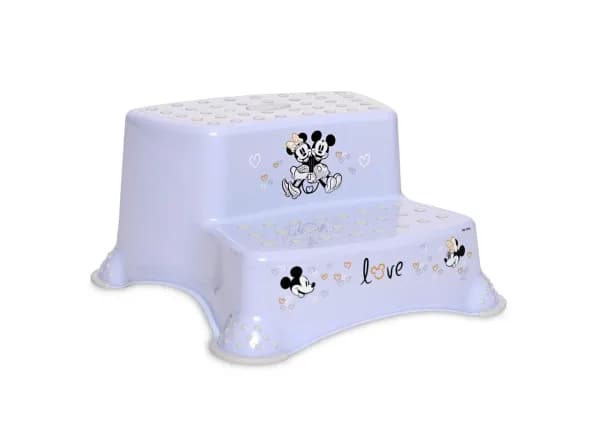 Inaltator dublu pentru baie, antiderapant, Disney, Mickey Light Blue